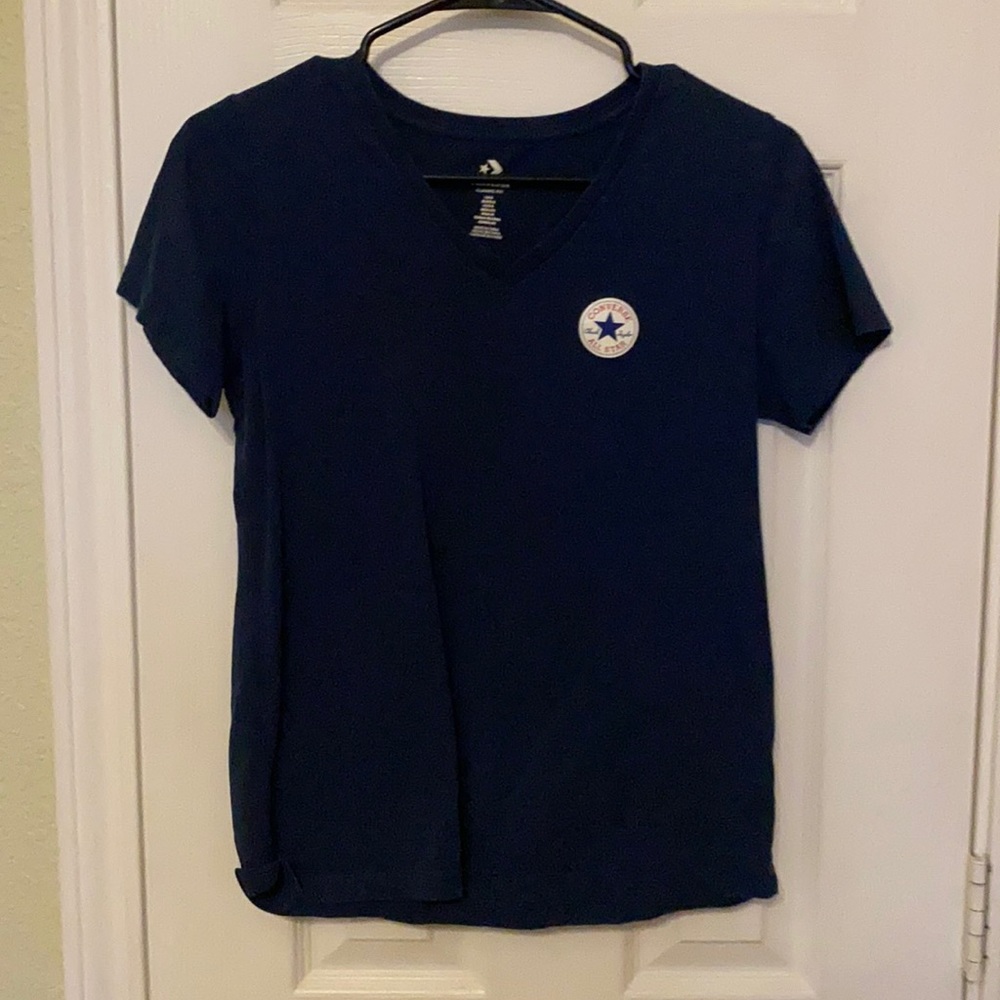 Converse navy blue v-neck